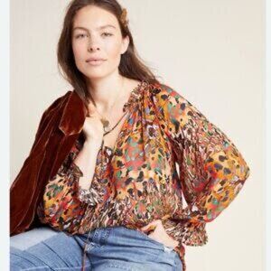 ANTHROPOLOGIE BLANK LONDON BOHO BLOUSE | WOMENS SIZE 1X